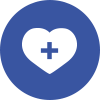 Heart with Medical Sign Icon